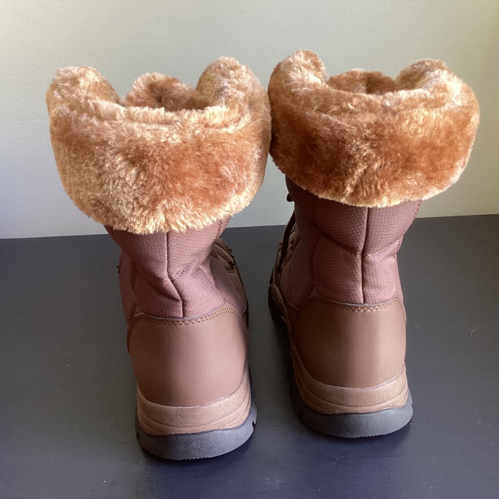 Ladies OrthoPolar Brown Hiking, Snow Boots Faux Fur Size EU 41 or US 8.5 - Picture 3 of 6
